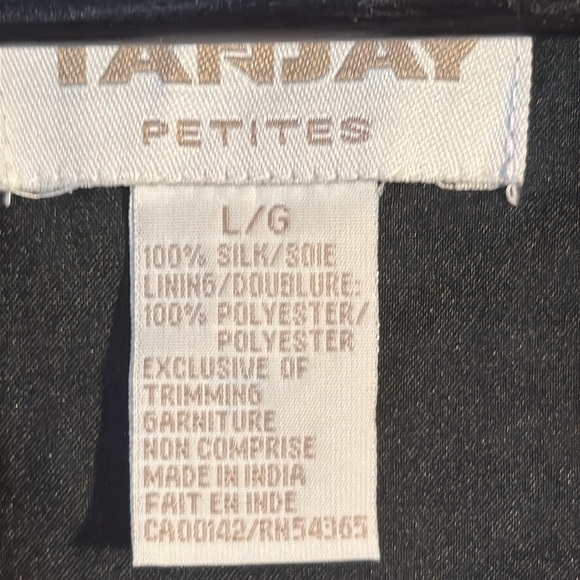 Tanjay petite large black/white gingham rose embroidery - Picture 5 of 8